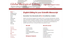 Desktop Screenshot of globalbiologicalediting.com